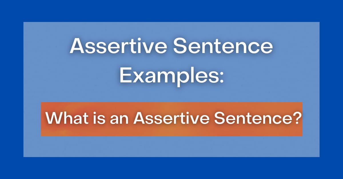 Assertive Sentence Examples What Is An Assertive Sentence   E90F25AF 206B 4416 A1FD 4D1B8009D1D1 1 