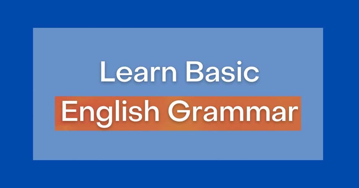 Grammar Book: Learn Basic English Grammar