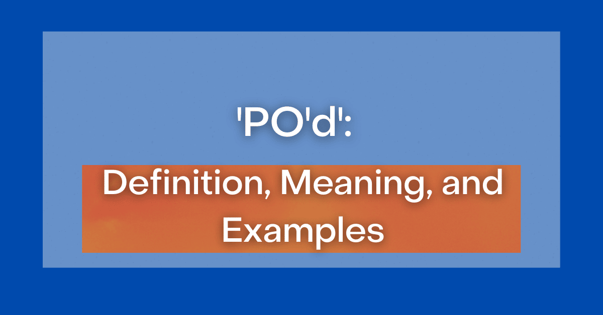  PO d Definition Meaning And Examples