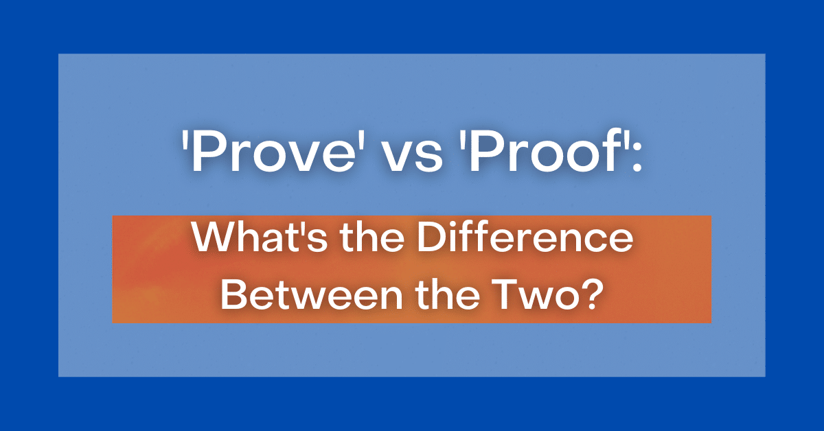 Prove In A Sentence Short