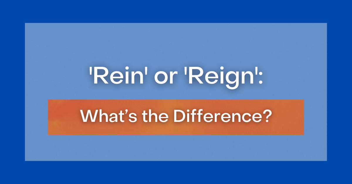 What Does The Word Rein Mean In Spanish