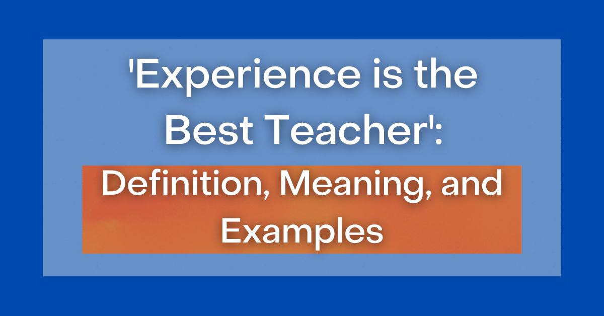 experience is the best teacher essay 150 words