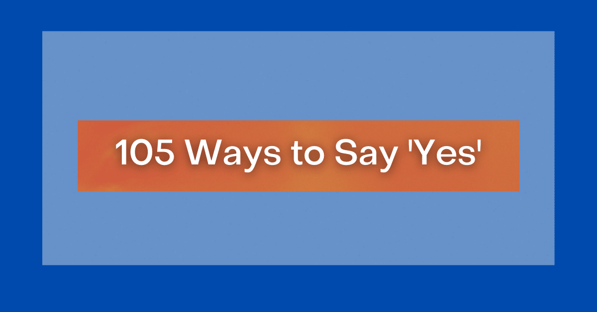 105-different-ways-to-say-yes