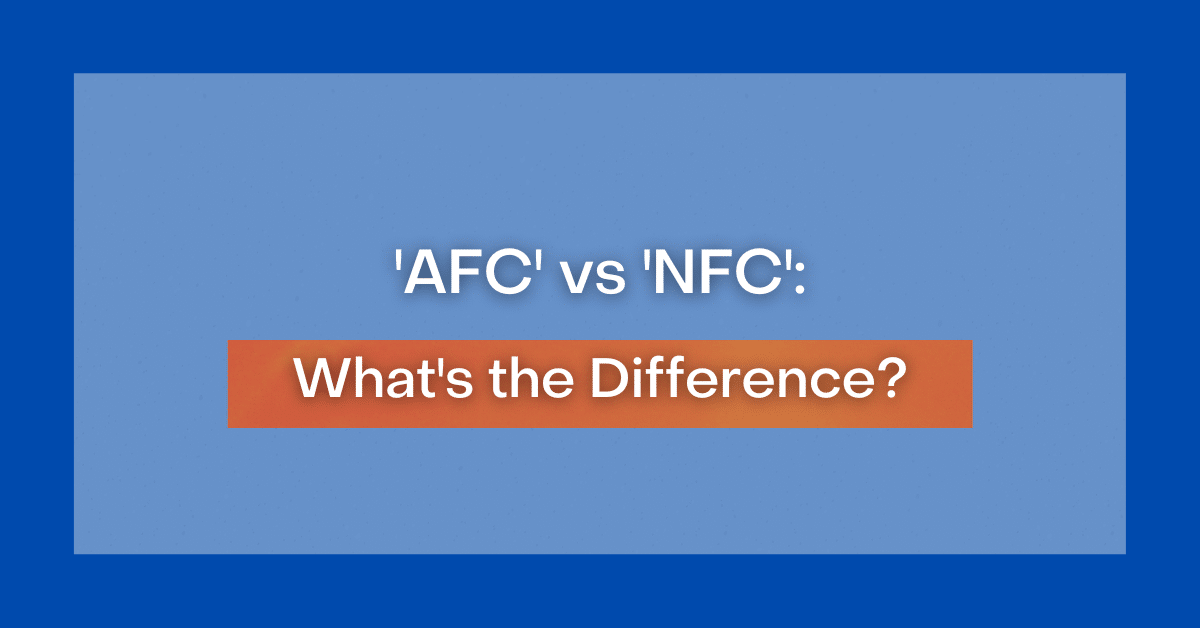 Difference Between NFC and AFC  Compare the Difference Between Similar  Terms